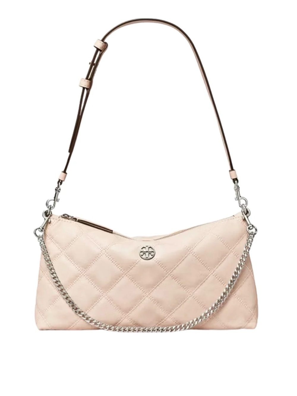 Tory Burch Willa Zip Shoulder Bag Soft Pink